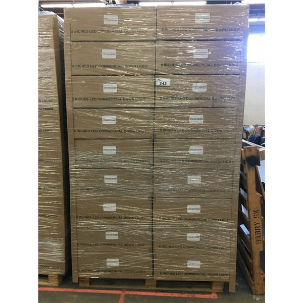 PALLET OF 54 NEW BOXES OF 8" LED COMMERCIAL DOWNLIGHTS 35W 4000K