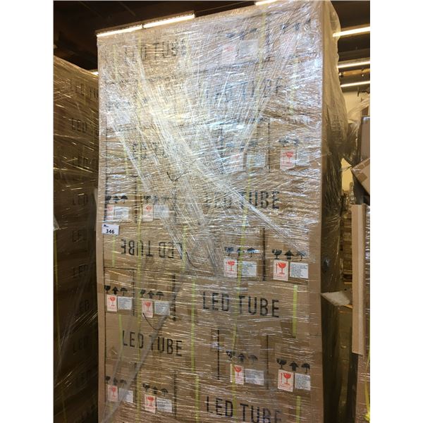 PALLET OF 100 NEW BOXES OF LED TUBE LIGHTS (25 PCS PER BOX) 10W 4100K