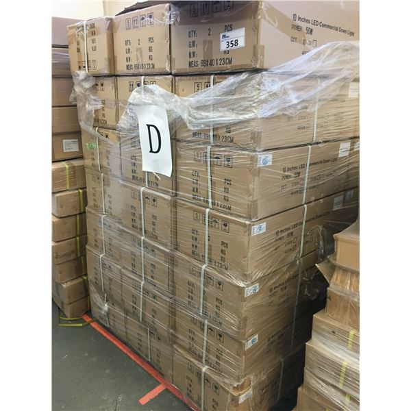 PALLET OF APPROX. 42 NEW BOXES OF 10" LED COMMERCIAL DOWN LIGHTS 50W 4000K