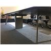 Image 3 : MODERN CONTEMPORARY MOCHA & GREY BOARDROOM CONFERENCE TABLE (APPROX.12' X 4')