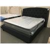 Image 2 : ASHLEY KING SIZE BED-HEADBOARD, FOOTBOARD & RAILS (MATTRESS SET SOLD SEPARATE)