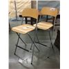 Image 1 : PAIR OF FOLDING BAR STOOLS