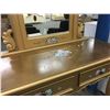 Image 2 : GOLD FINISH WITH FLORAL ACCENTS 2 DRAWER VANITY DRESSER