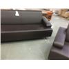 Image 2 : NEW BROWN LEATHER 3PCS. CONTEMPORARY SOFA SET-SOFA WITH 2 CHAIRS
