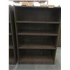 Image 2 : 2 MOCHA BROWN FINISH BOOKSHELVES (APPROX. 4' TALL)