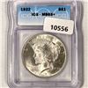 1922 Silver Peace Dollar ICG-MS65+