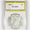 1887-S Morgan Silver Dollar PGA-MS62