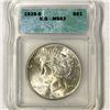 1928-S Silver Peace Dollar ICG-MS63