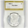1880-O Morgan Silver Dollar PGA-MS64