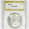 Image 1 : 1881-O Morgan Silver Dollar PGA-MS65+