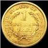 Image 2 : 1851 Rare Gold Dollar NEARLY UNCIRCULATED