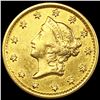 Image 1 : 1853-O Rare Gold Dollar ABOUT UNCIRCULATED