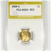 Image 1 : 1909-S Wheat Cent PGA-MS65+ RED