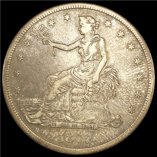 1877-S Silver Trade Dollar NEARLY UNCIRCULATED