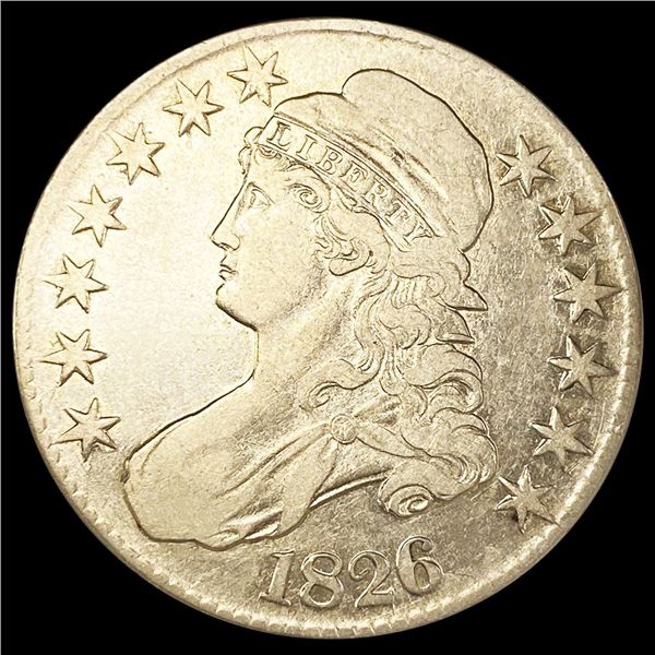 1826 Capped Bust Half Dollar LIGHTLY CIRCULATED