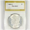 1880-O Morgan Silver Dollar PGA-MS63