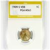 Image 1 : 1909-S VDB Wheat Cent PGA-MS63