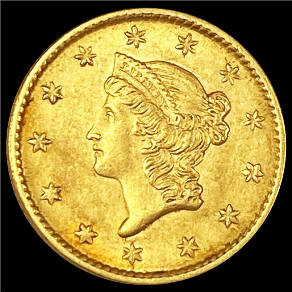 1853 Rare Gold Dollar NEARLY UNCIRCULATED