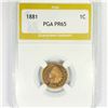 Image 1 : 1881 Indian Head Cent PGA-PR65
