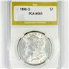 1898-O Morgan Silver Dollar PGA-MS65