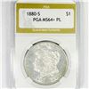 1880-S Morgan Silver Dollar PGA-MS64+ PL