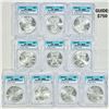 (10) 2015(P) American Silver Eagle ICG-MS69 RARE