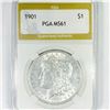 1901 Morgan Silver Dollar PGA-MS61