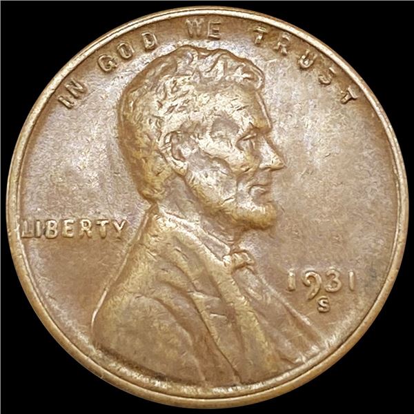 1931-S Wheat Cent NEARLY UNCIRCULATED