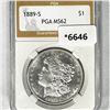 1889-S Morgan Silver Dollar PGA-MS62