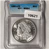 1891-CC Morgan Silver Dollar ICG-MS64