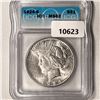 1924-S Silver Peace Dollar ICG-MS62
