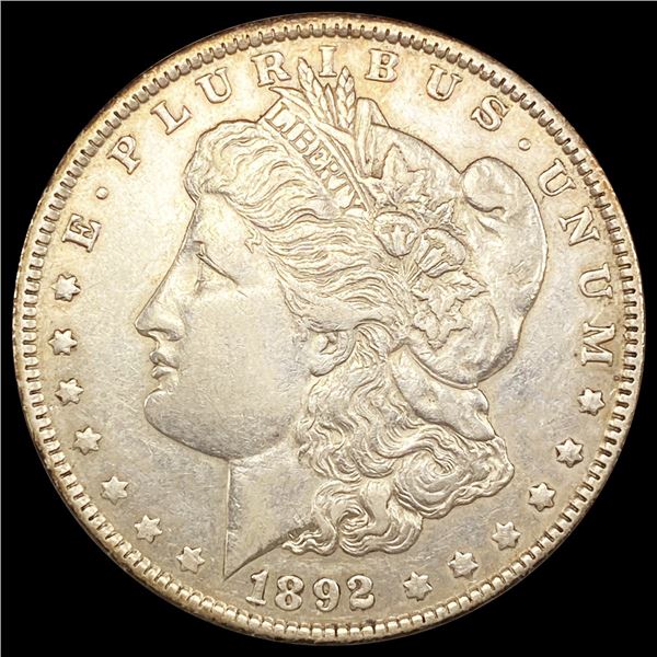 1892 Morgan Silver Dollar NEARLY UNCIRCULATED