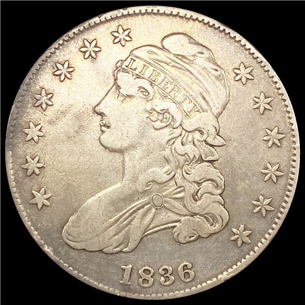 1836 Capped Bust Half Dollar LIGHTLY CIRCULATED