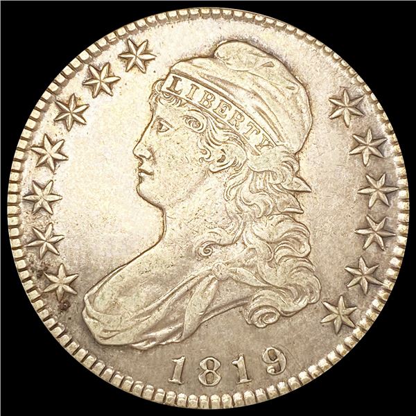 1819 Capped Bust Half Dollar NEARLY UNCIRCULATED