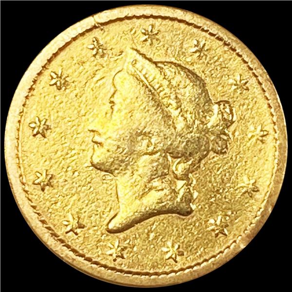 1853 Rare Gold Dollar ABOUT UNCIRCULATED