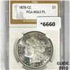 Image 1 : 1878-CC Morgan Silver Dollar PGA-MS63 PL