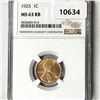 Image 1 : 1925 Wheat Cent NGC-MS63 RB