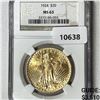1924 $20 Gold Double Eagle NGC-MS63
