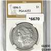 1896-S Morgan Silver Dollar PGA-AU53