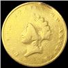 Image 1 : 1854 Rare Gold Dollar NICELY CIRCULATED