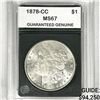 Image 1 : 1878-CC Morgan Silver Dollar PGA-MS67