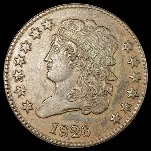 1826 Classic Head Half Cent CLOSELY UNCIRCULATED