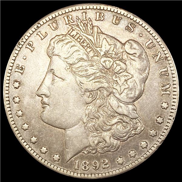 1892-CC Morgan Silver Dollar NEARLY UNCIRCULATED