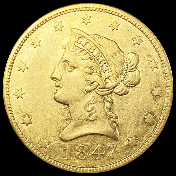1847 $10 Gold Eagle UNCIRCULATED