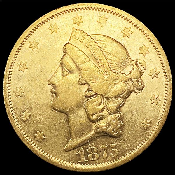 1875-S $20 Gold Double Eagle UNCIRCULATED