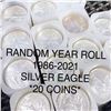 1986-2021 Silver Eagle Roll RANDOM YEAR GEM BU