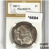 1887-S Morgan Silver Dollar PGA-MS65 PL