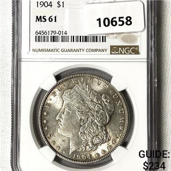 1904 Morgan Silver Dollar NGC-MS61