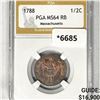 1788 Half Cent Token Massachusettes PGA-MS64 RB