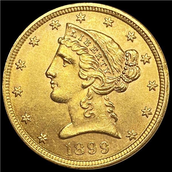 1899 $5 Gold Half Eagle UNCIRCULATED